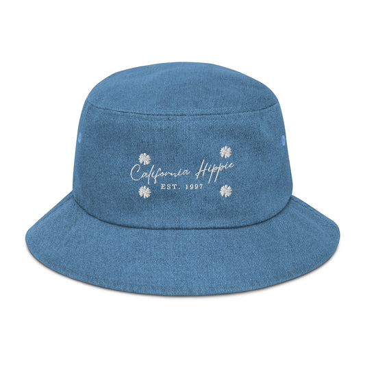 Denim California Hippie Bucket Hat