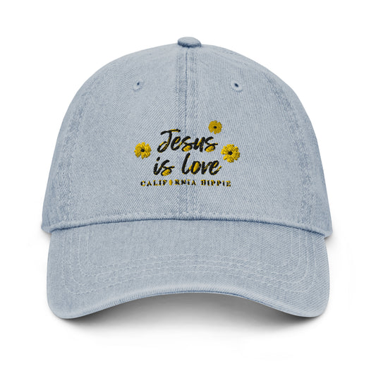 Denim Jesus is Love Hat