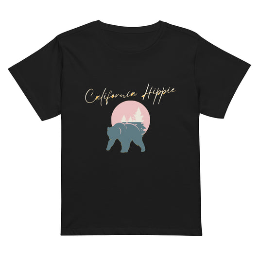 Women’s High-Waisted California Hippie Bear T-shirt